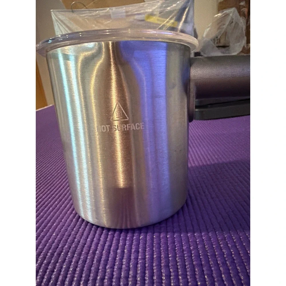 Keurig Milk Frother Pitcher Stainless Steel K-Cafe K-Latte Replacement with Lid
